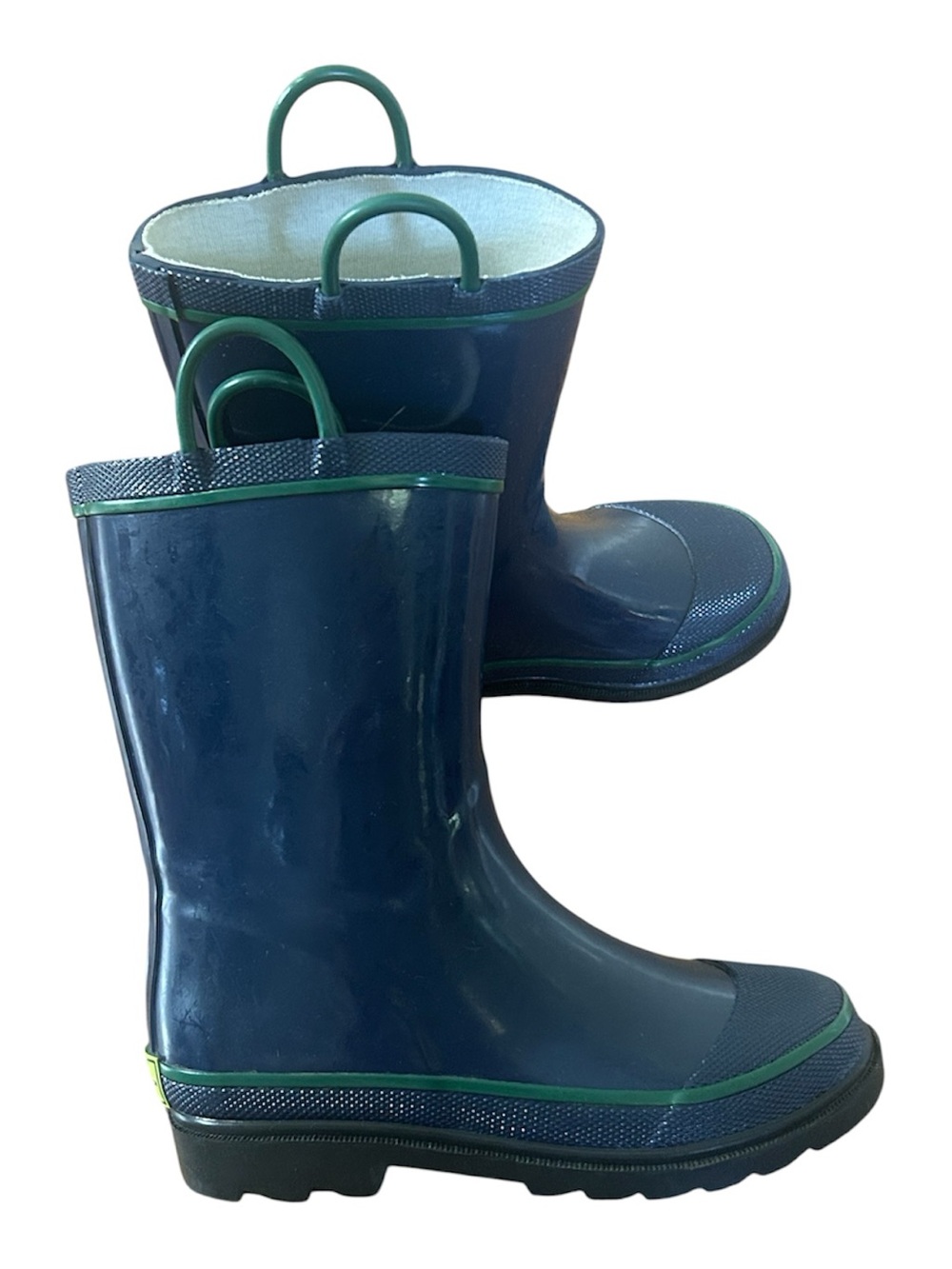 Western Chief Navy Rubber Rain Boots Waterproof Outdoor Mud Boots Kids Size 1